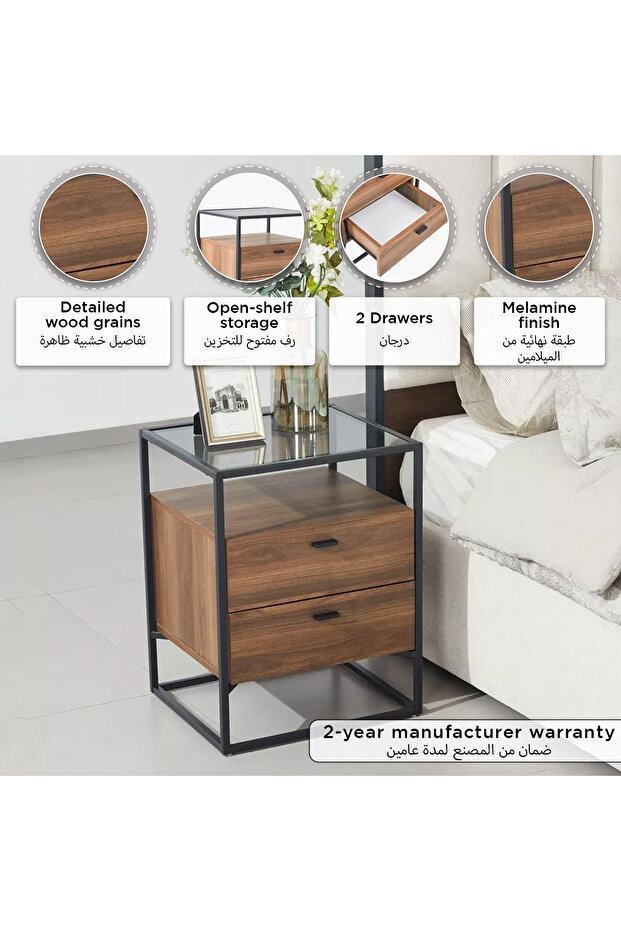 طاولة جانبية من روبي NXT ذات درجين - 8