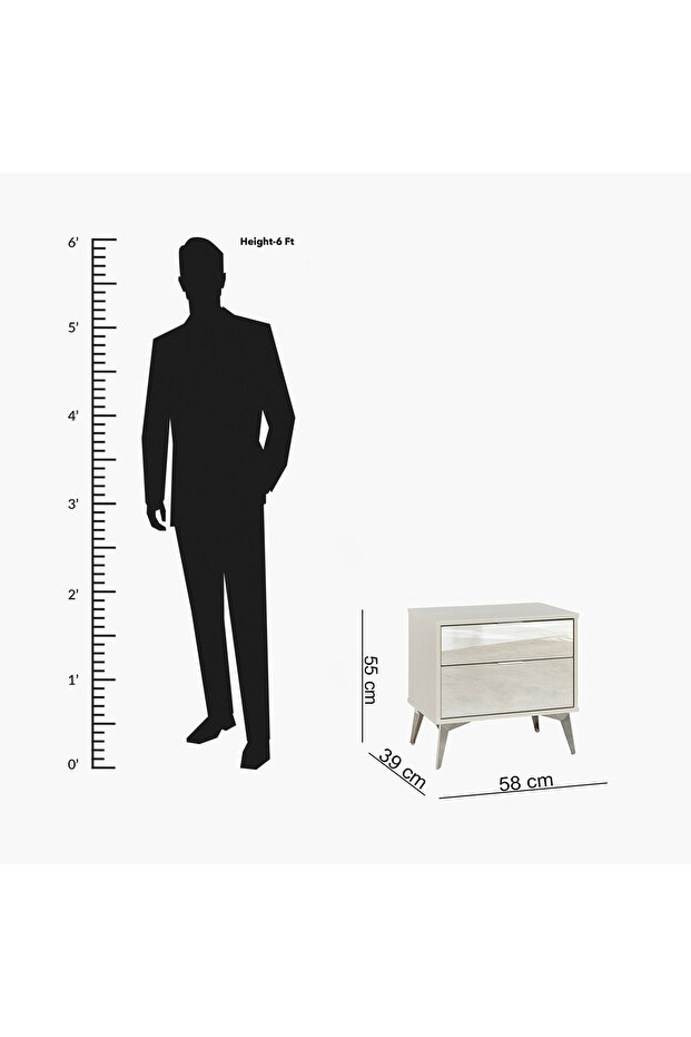 طاولة جانبية فينيتو ذات درجين - 7