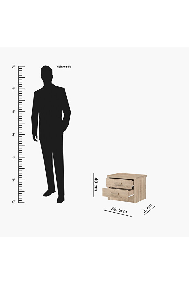 طاولة جانبية ذات درجين من كوبر - 5