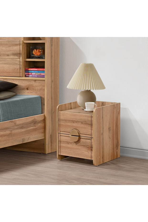 طاولة جانبية صغيرة من كارنيشن ذات درجين - 1