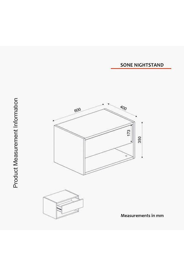 طاولة جانبية جدارية من مودوليكس سونيفا ذات درج واحد - 6