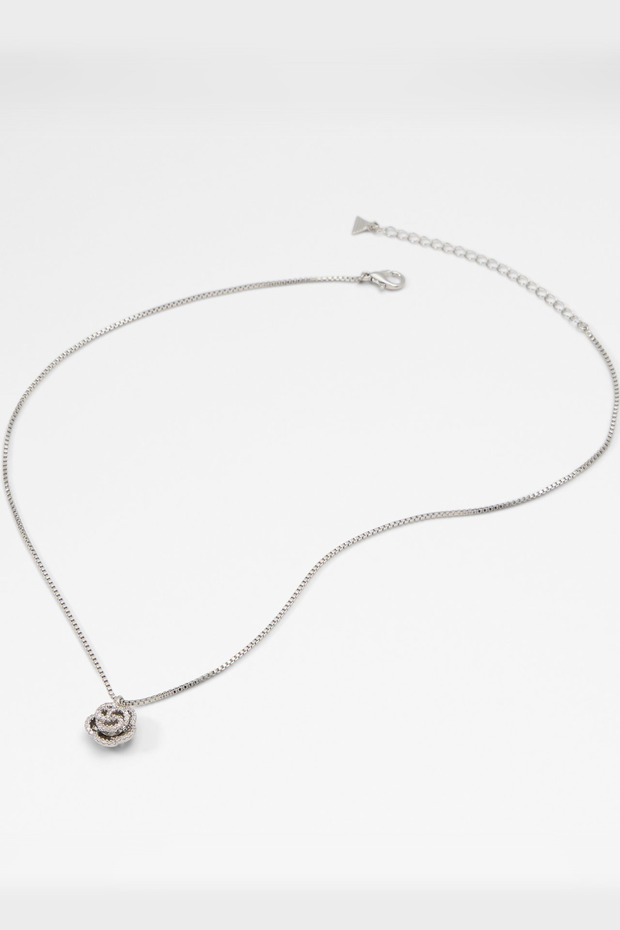 FLOREST - Kadın Gümüş-Şeffaf Multi Kolye - 1