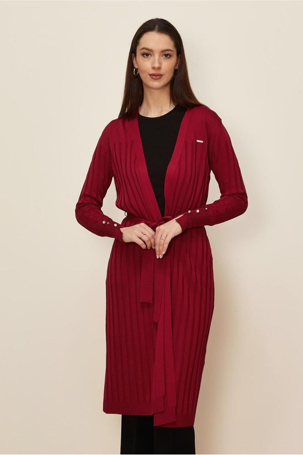Tricot Cardigan with Belt 45002