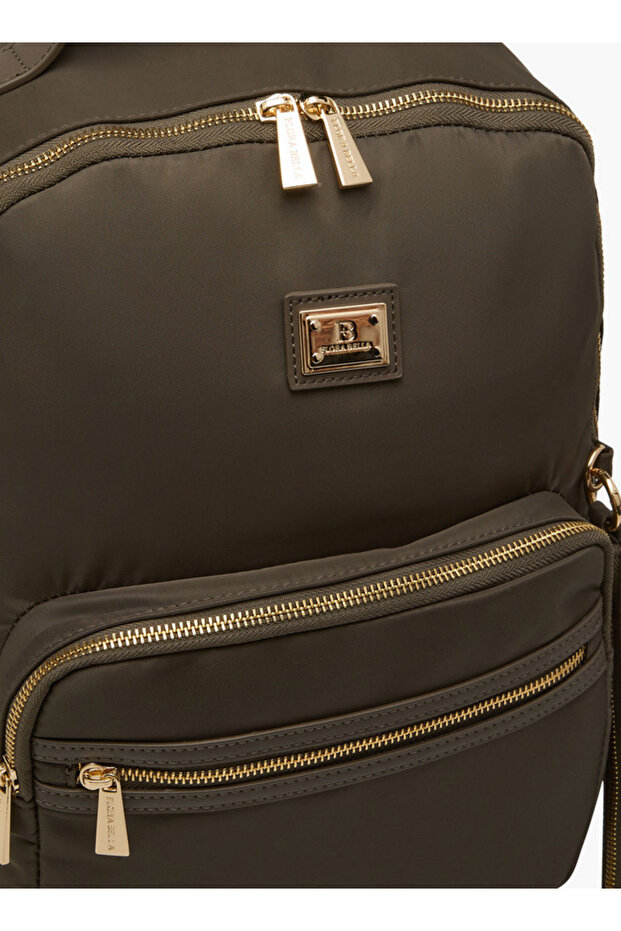 Solid Backpack with Pouch - 6