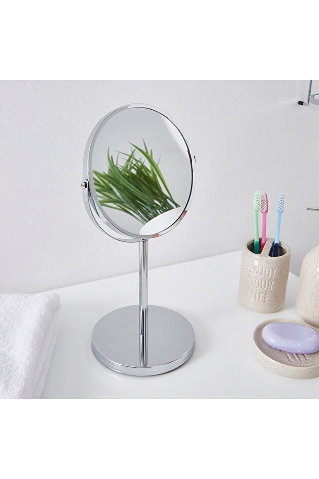 مرآة طاولة أيلينا مزدوج الجوانب (2X) - 17 سم - 2