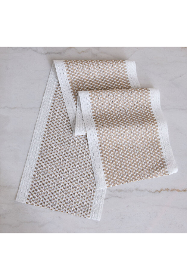 مفرش طاولة طويل تريسا من البولي بروبيلين - 30 × 150 سم - 3