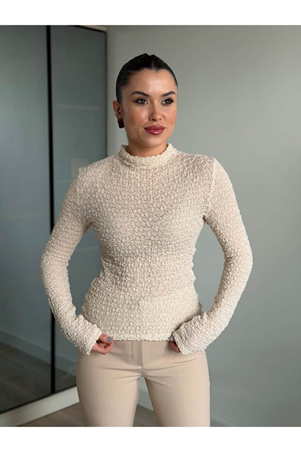 Örme Dantel Bluz - 2