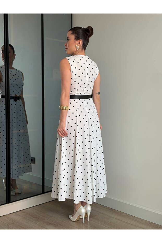 Puantiyeli Elbise - 5