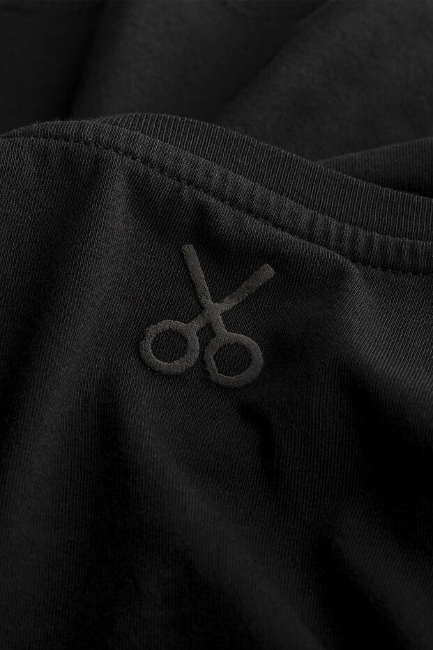 Kadın Flat Cut Crop Basic T-Shirt - Tar - 7