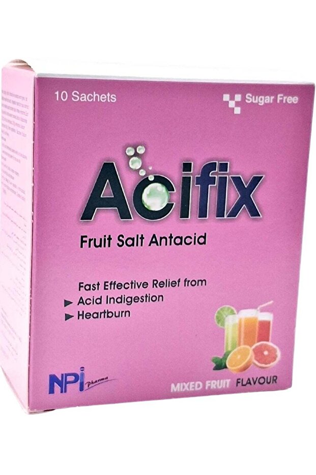 Acifix Sachets Mixed Fruit Flavour 10'S (Antacid)