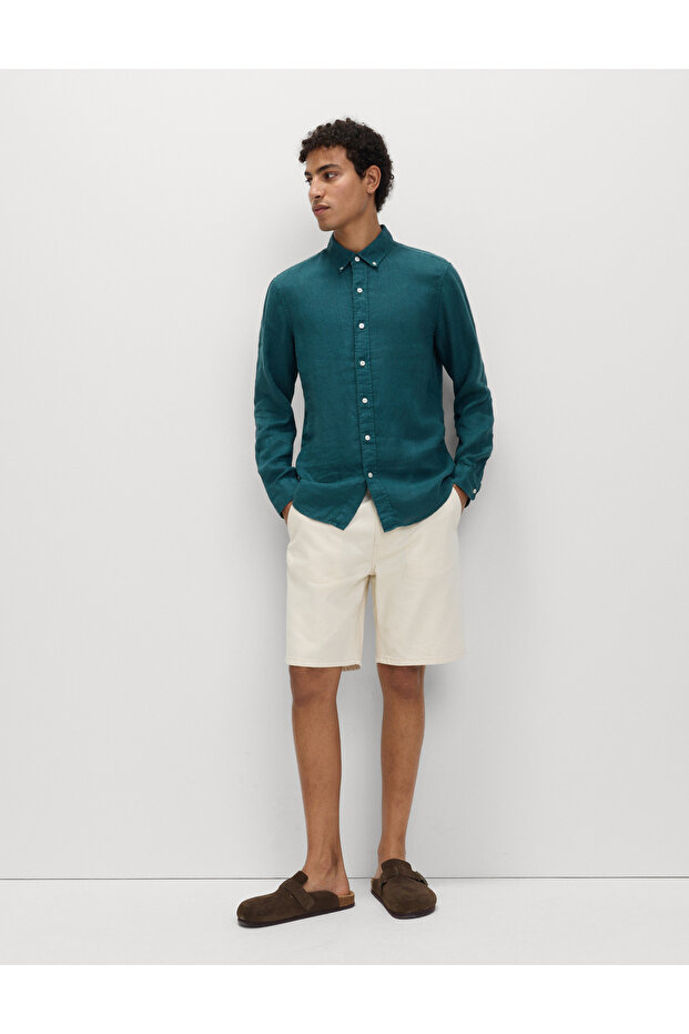 Saf Keten Gömlek - 2