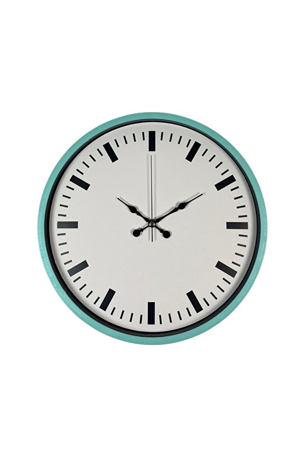 36 cm Turquoise Simple Stylish Wall Clock - 4