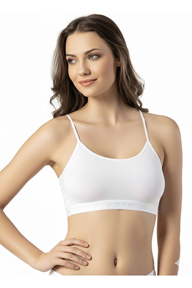Women's Thin Strap Basic Bustier – Comfortable, Stretchy Fabric, Everyday Undergarment