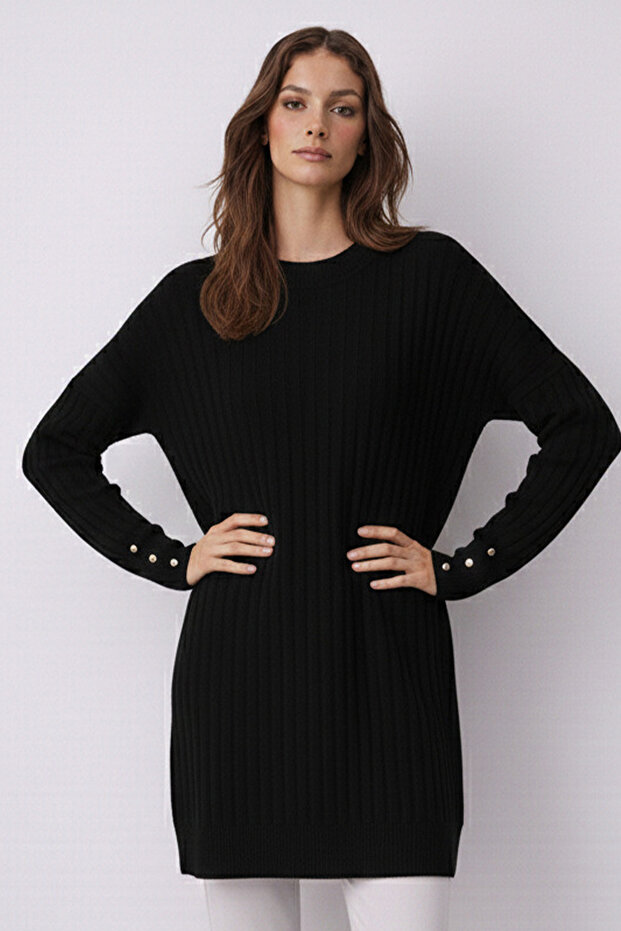 Patterned Tunic N3170 Black - 3