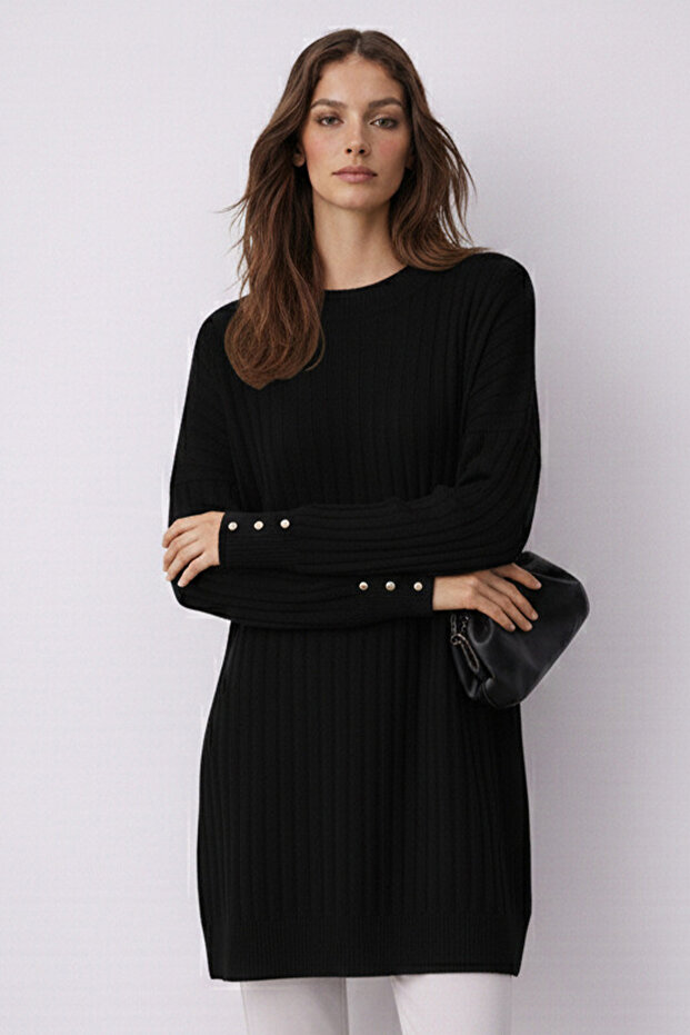 Patterned Tunic N3170 Black - 2