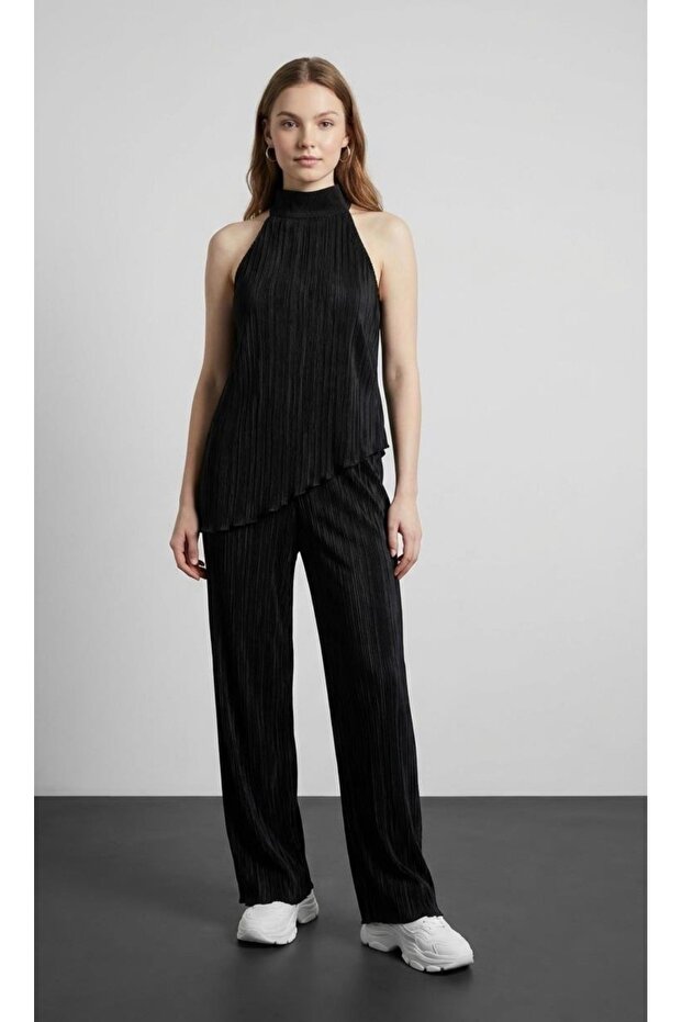 Beli Lastikli Piliseli Pantolon - 2