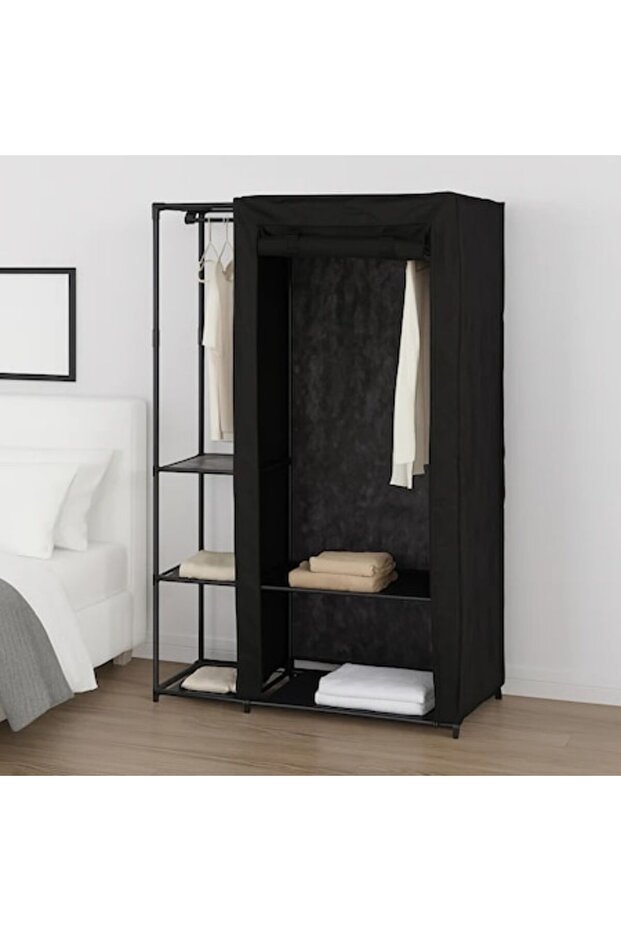 Double Textile Wardrobe - 1