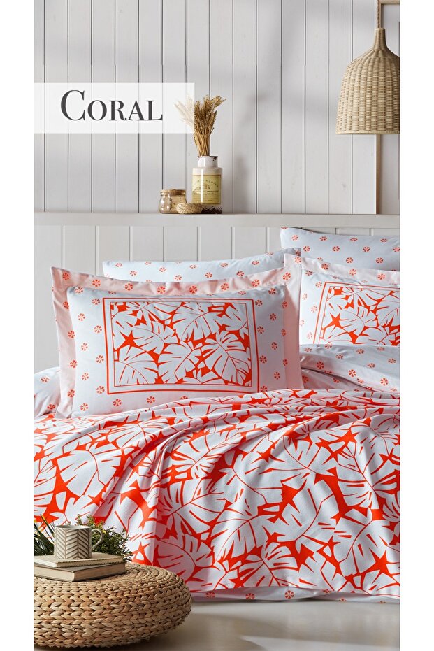 100% Cotton Ranforce Double Bedding Set Summer Time