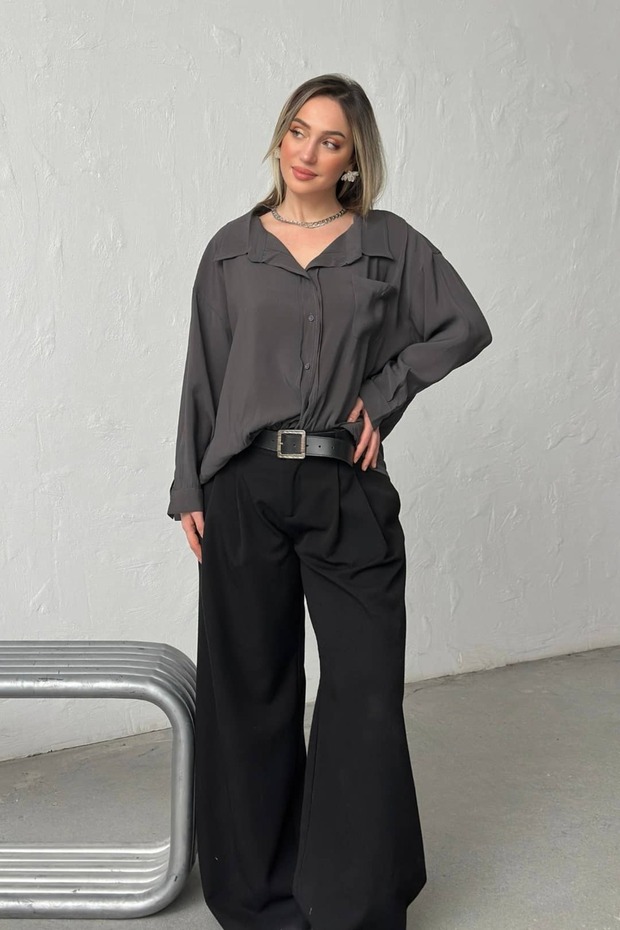 Z.R Brand Draped Modal Shirt