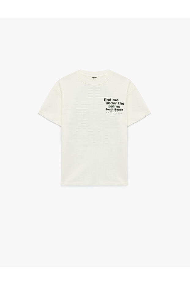Boy'S White Oversize T-Shirt
