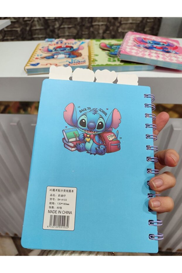 دفتر ملاحظات مزود بعلامات تبويب 1 قطعة - 4