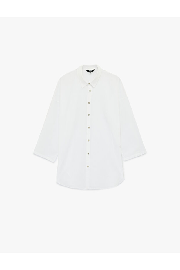 Women'S White Shirt Beach Dress
