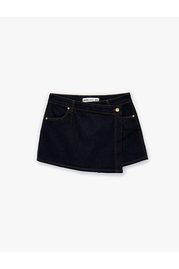 Women'S Dark Indigo Denim Skort