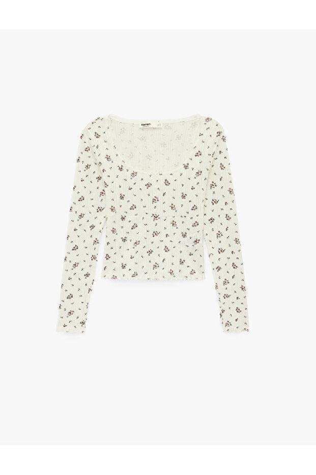 Women'S Ecru Design Women'S Pyjamas Knit Tops