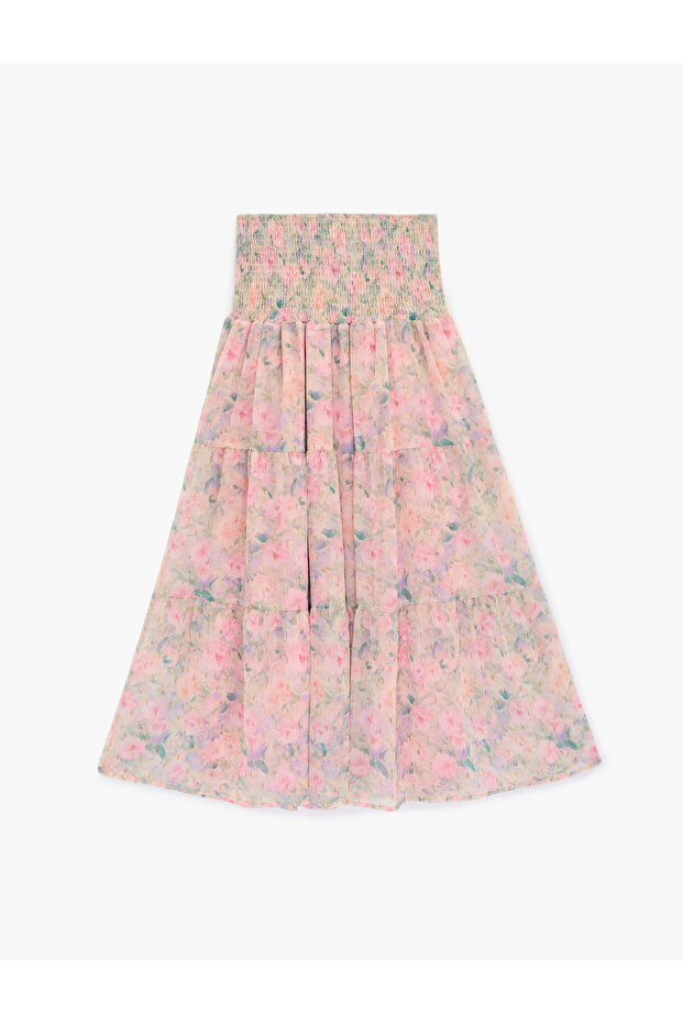 Women'S Pink Design Teenage Skirts