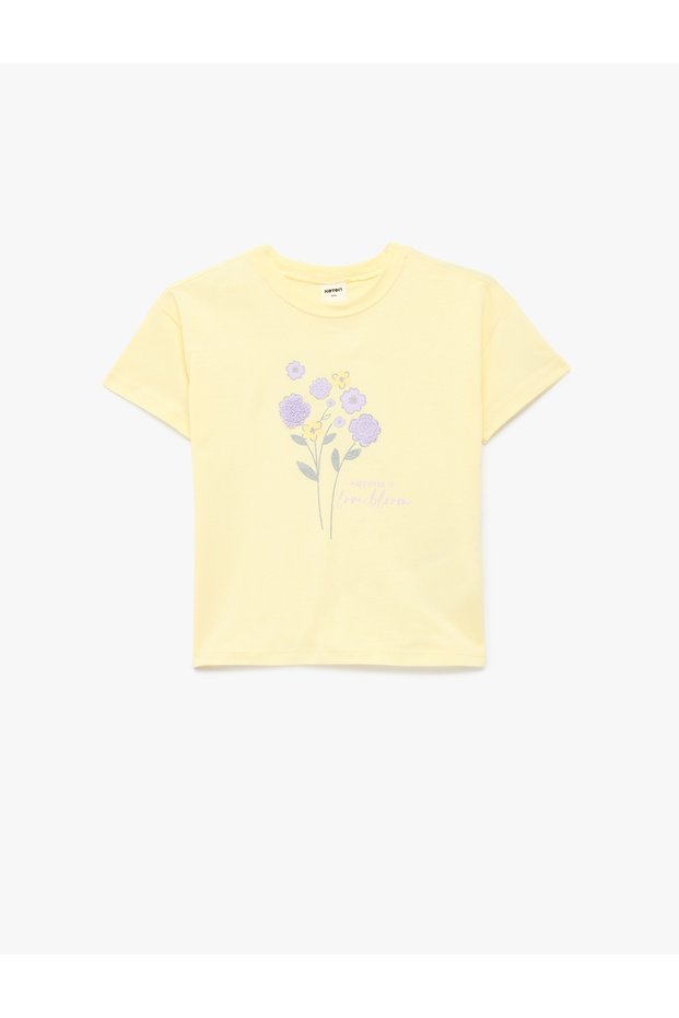 Baby Girl'S Yellow Baby Girl'S Tshirt Ss