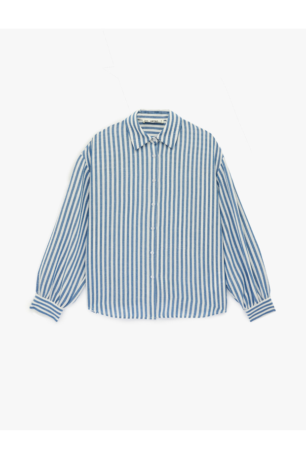 Women'S Navy Stripe Teenage Shirts Ls
