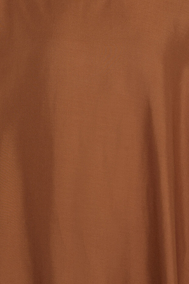 غطاء تغذية صلب بلون القهوة - رايون - 6