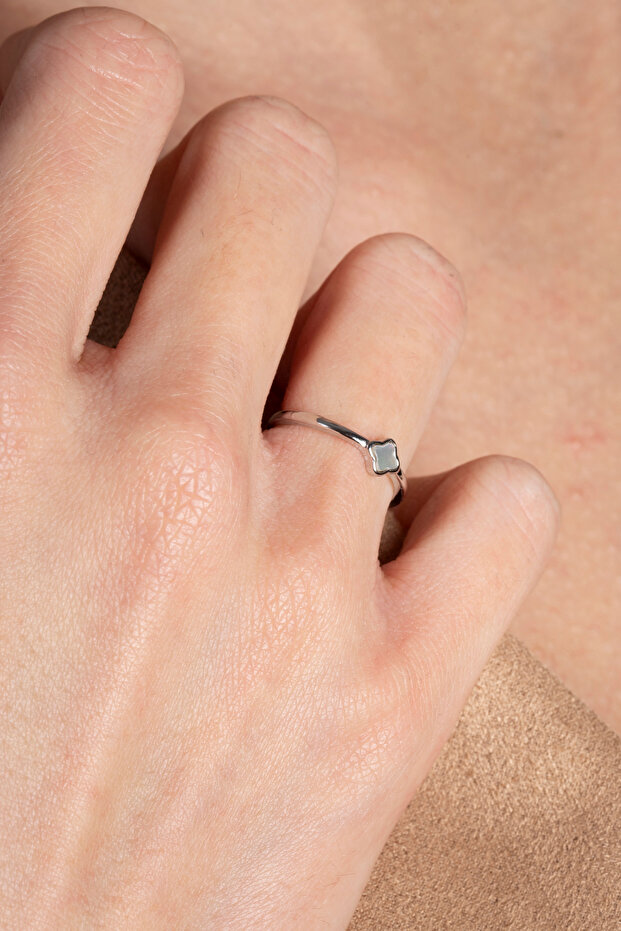 Yonca Model Adjustable Minimal Ring - 3