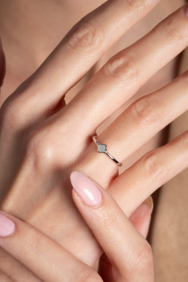 Yonca Model Adjustable Minimal Ring - 1