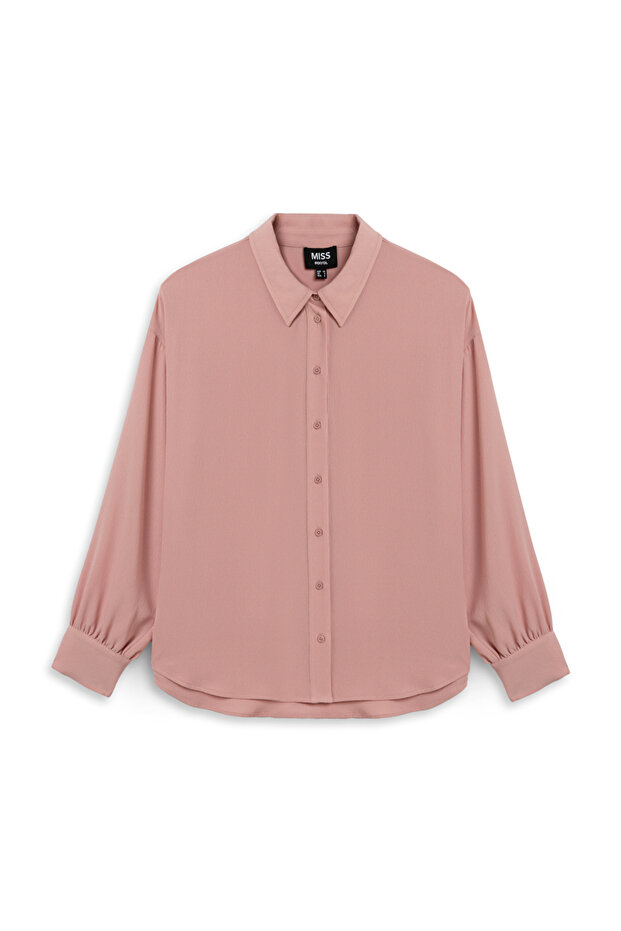 Düşük omuz basic gömlek - 3