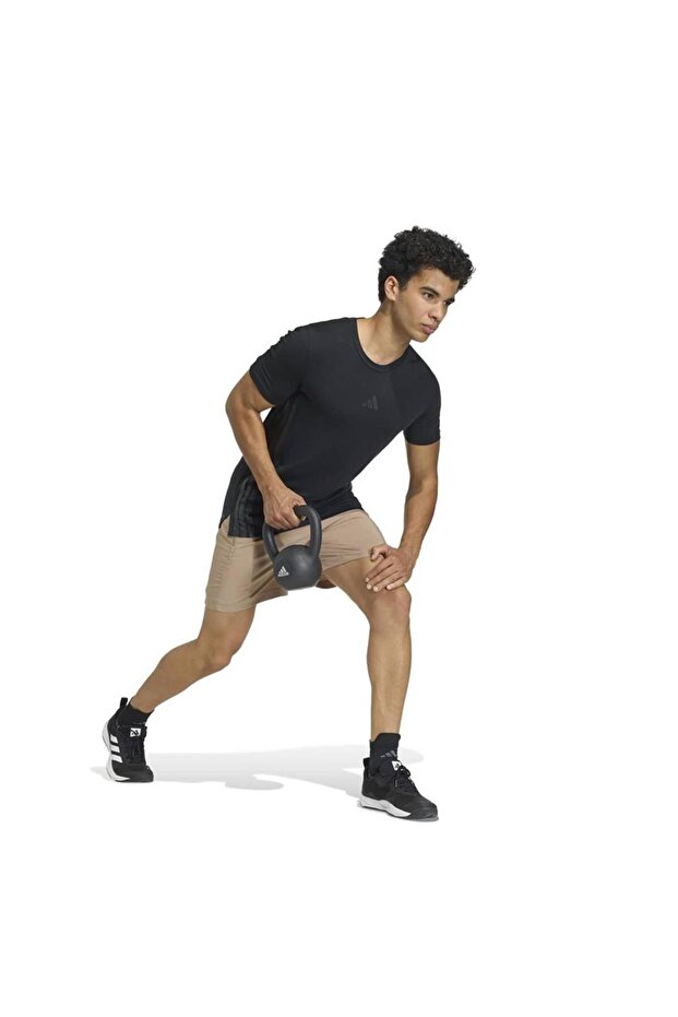 شورت أساسي للتمارين الرياضية من القماش المنسوج - 4