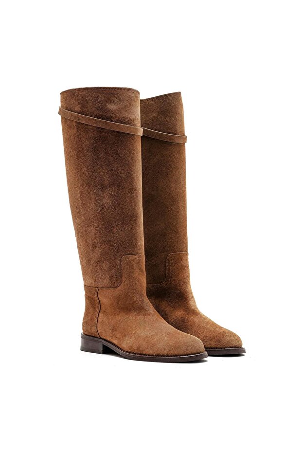 HAZE TABA SÜET Kadın DÜZ ÇİZME - 3