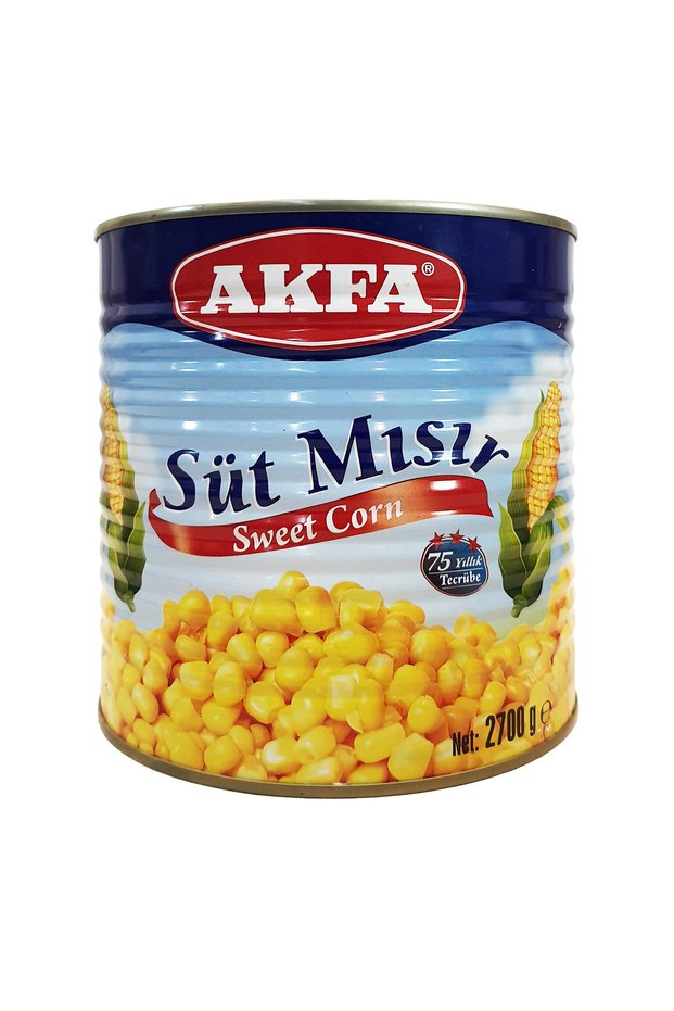 Haşlanmış Tane Süt Mısır 2700 g
