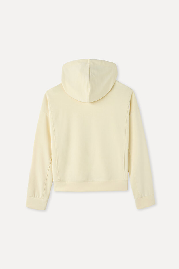 MODAL KARIŞIMLI KAPÜŞONLU SWEATSHIRT - 2