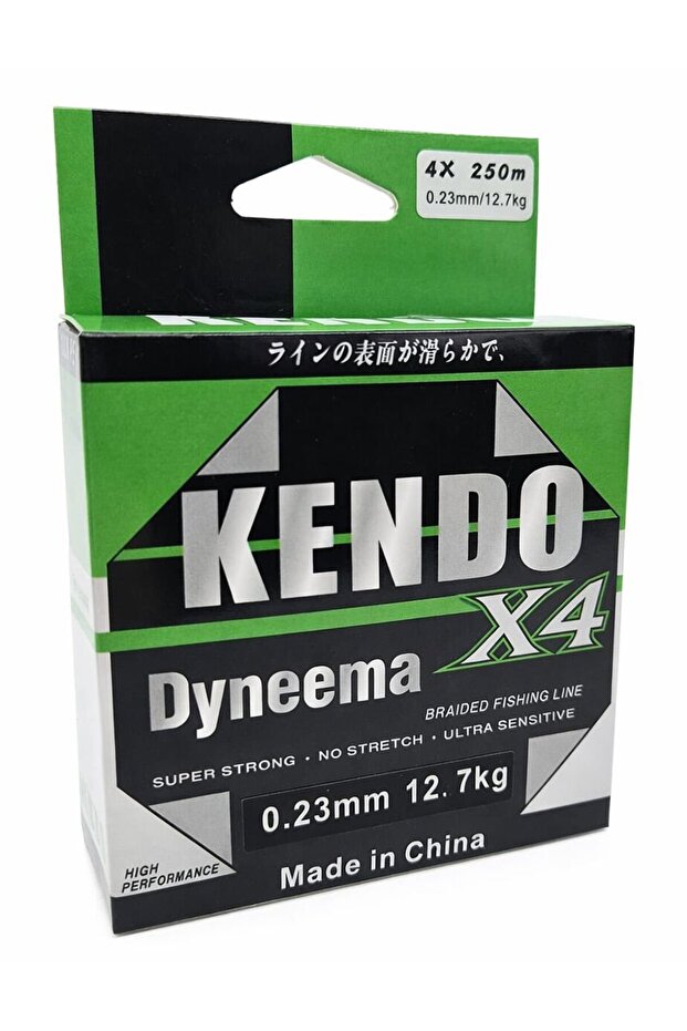 Dynema 4 Knitting 250Mt (أخضر) 0,30 مم