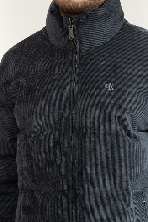Ls Corduroy Mid Wt Erkek Şişme Mont Mavi - 5