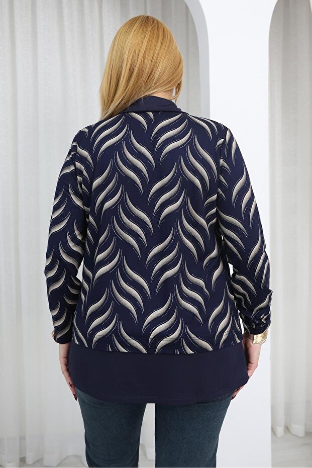 قميص منقوش مقاس كبير - 7