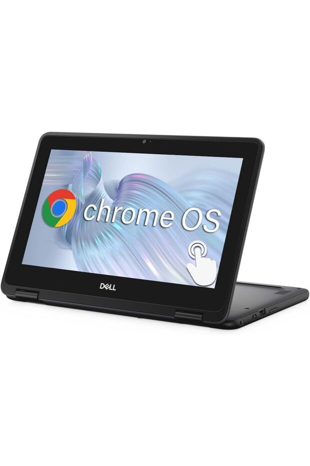 جهاز Chromebook 3100 القابل للتحويل 2 في 1، شاشة لمس 11.6 بوصة، معالج Celeron، ذاكرة وصول عشوائي 4 جيجابايت، ذاكرة تخزين eMMC سعة 32 جيجابايت، نظام التشغيل Chrome OS