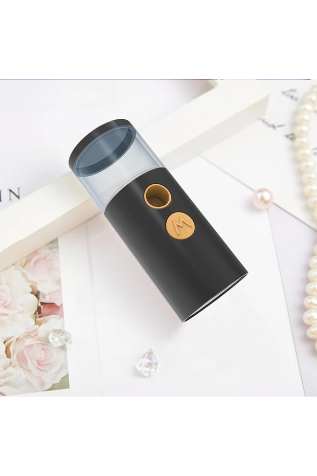 black Static Reducer Nano Sprayer Waking Coffee Beans Elimination Powder Residue Cleaner Rechargable