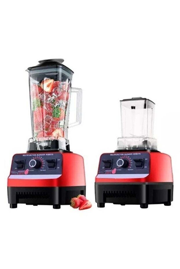 5500W Commercial Blender & Heavy Duty Food Processor – 2L Large Capacity, 2in1 Multifunction