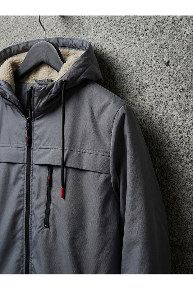 معطف شتوي من الفرو مقاوم للماء والرياح - 4