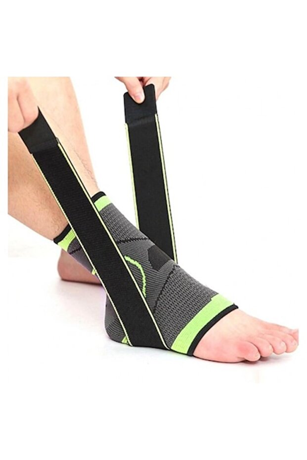 Elastic Ankle Brace - Double Strap, Adjustable, Universal Size