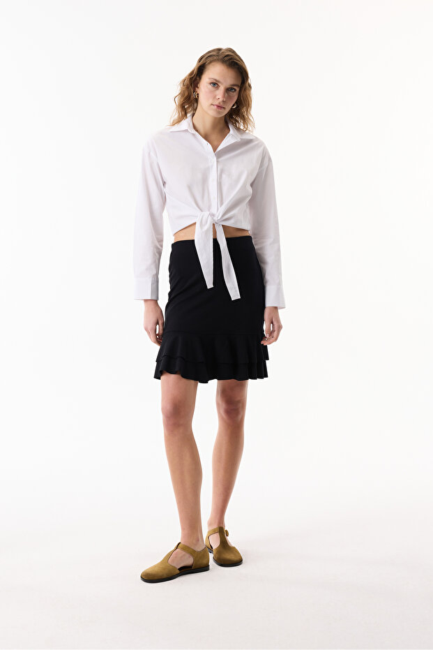 VOLANLI MİNİ ETEK - 3