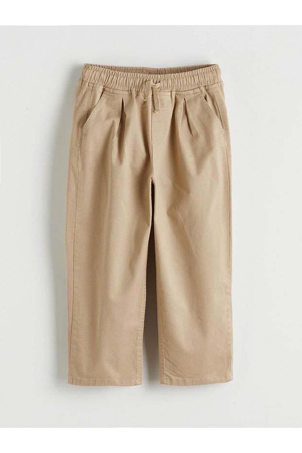 Peak New Season Boys' Gabardine Pants with Elastic Waist