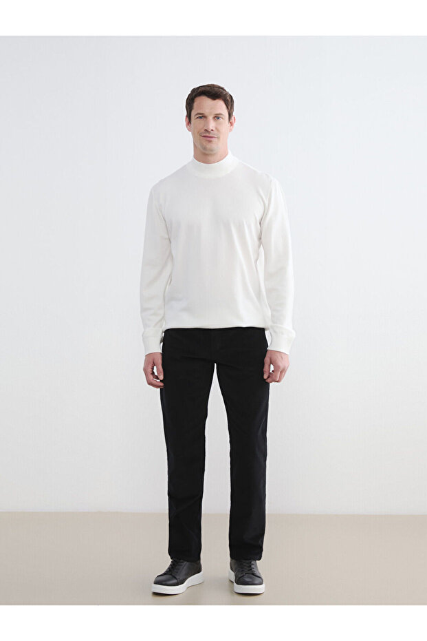 Mg trenden black standard fit men's chino pants